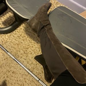 Brown knee high boots from Nine West